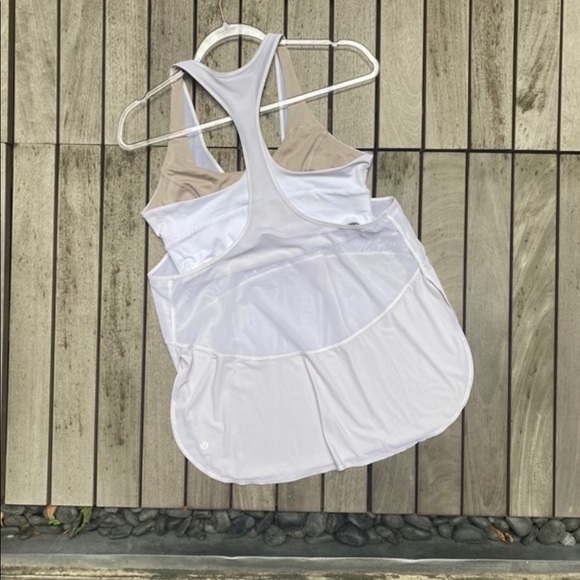LULULEMON White Racer Back Athletic Tank Top - Picture 3 of 6
